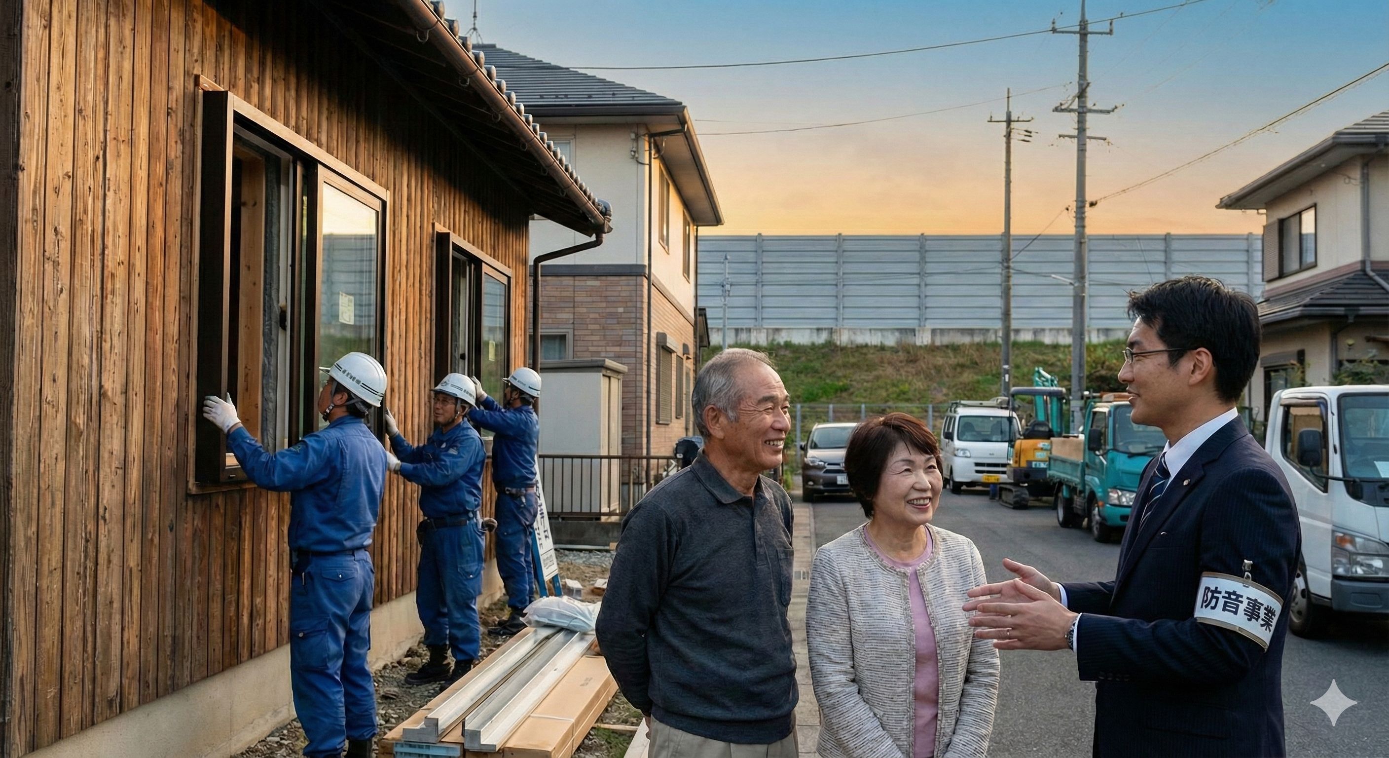 防衛施設周辺での住宅防音等事業の支援